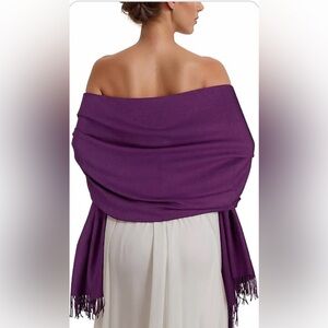 Bijoux Terner Deep Purple Blanket Wrap Scarf